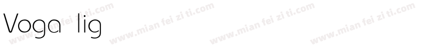 Voga light字体转换
